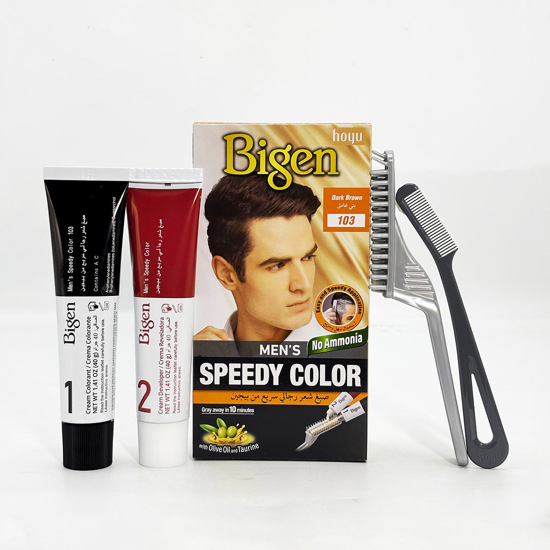 Bigen Men's Speedy Color--Dark-Brown