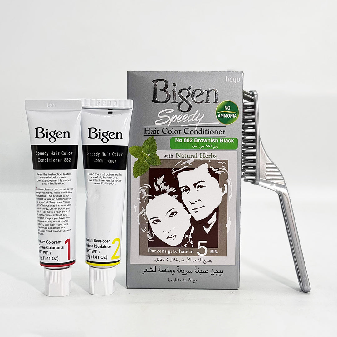 Bigen Speedy Hair Color Conditioner--Brownish-Black