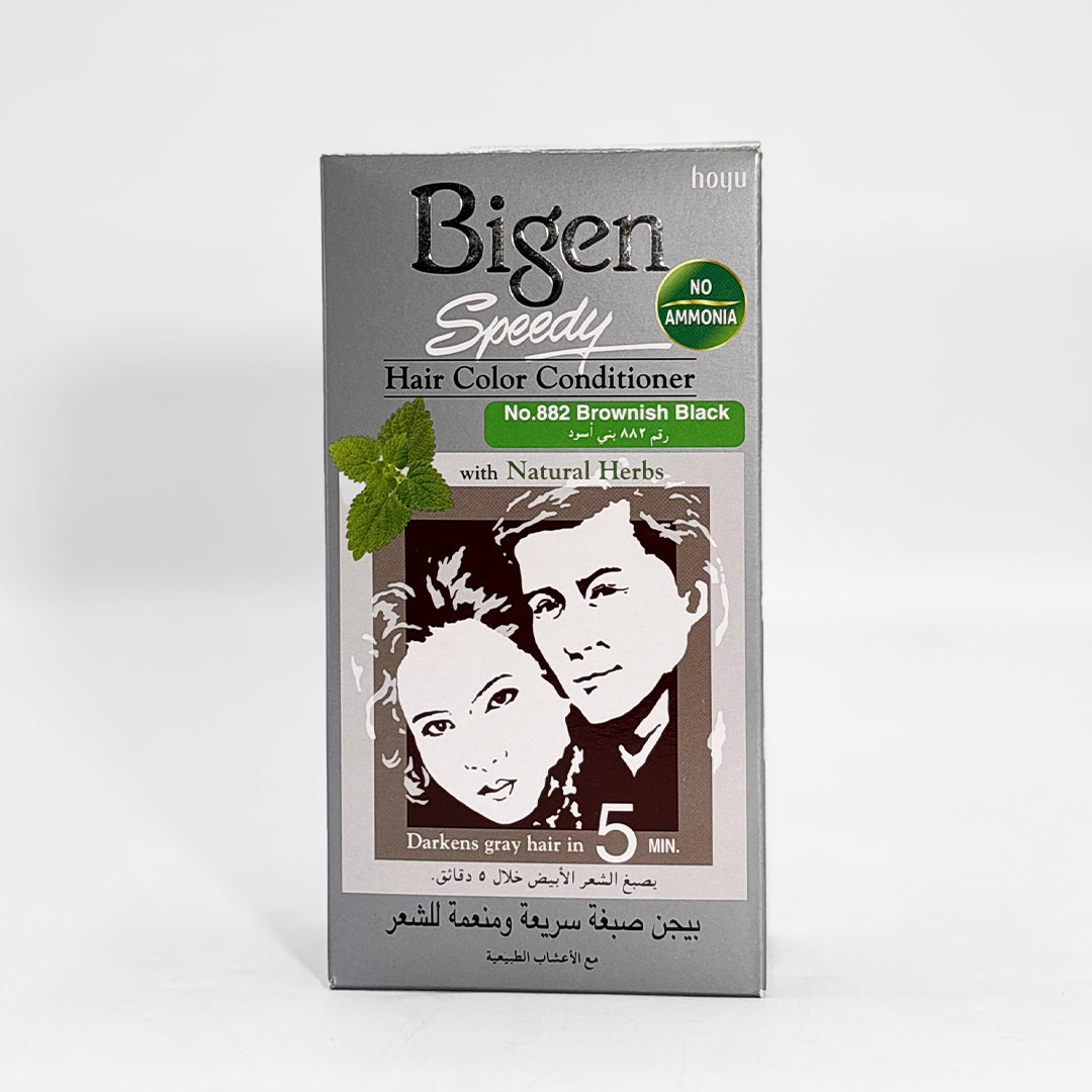 Bigen Speedy Hair Color Conditioner--Brownish-Black