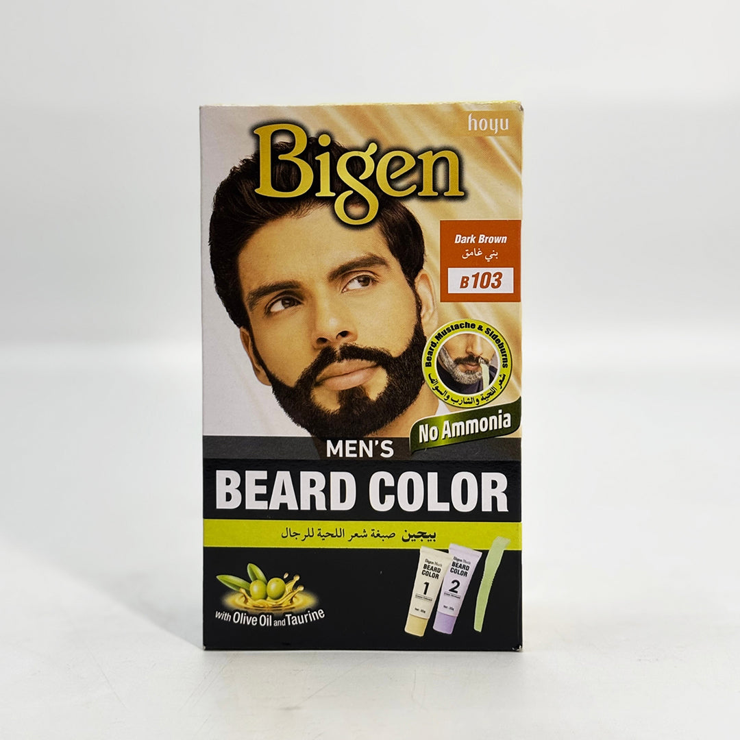 Bigen Men's Beard Color-–-Dark-Brown